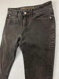 American Eagle Men's Size 31x32 (True 31x30) Black Denim Slim Straight Leg Jeans - Picture 1 of 20