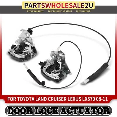 Actuador de cerradura de puerta izquierda y derecha 2 piezas para Toyota Land Cruiser 08-11 13-15 Lexus Foto 1 de 4