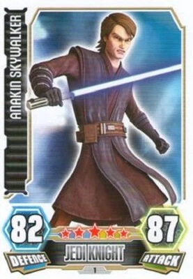 STAR WARS FORCE ATTAX SERIES 3 BASE/BASIC  CARD  1 to 192   by TOPPS - Image 1 of 4