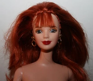Barbie Doll Harley Davidson Wavy Long Red Hair with Twist Waist, Bendable Legs - Picture 1 of 9