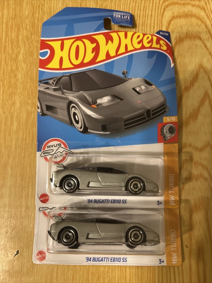Lot Of 2 - Hot Wheels '94 Bugatti EB110 SS (65/250) Silver - Image 1 of 1