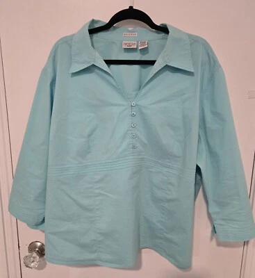 CAROLINA COLORES Blusa Mujer 22/24 ELASTIZADA Cuello en V Manga 3/4 Foto 1 de 4