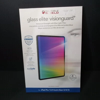 ZAGG (Glass Elite VisionGuard+) for Apple iPad Pro 12.9inch (Gen5/4/3 - Image 1 of 2