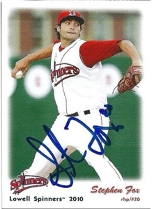 2010 Lowell Spinners Stephen Fox Signed Card - Picture 1 of 1
