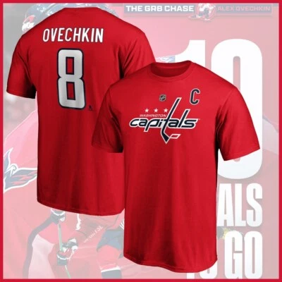 LO ÚLTIMO NUEVO - Alexander Ovechkin #8 Washington Capitals nombre y número regalo para fans Foto 1 de 4