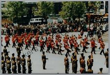 Military Photograph Royal Hampshire Regiment Bandsmen Parade & Infantry Soldiers
