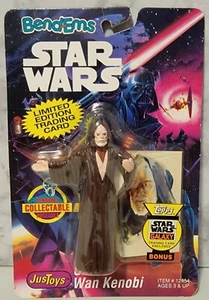 Tarjeta coleccionable Star Wars BendEms Obi Wan Kenobi 1993 sin usar, en caja LE Topps - Imagen 1 de 2