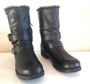 Brash Damenstiefel schwarz Leder Größe 11 - Bild 1 von 7