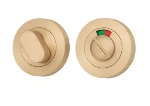 IVER round,concealed fix forged privacy turn,9 finishes indicator lock,52 mm - Picture 1 of 18