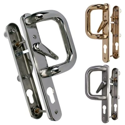 Sliding Patio Door Handle Set Stainless Steel Pair Inline 92PZ UPVC Coastline - Image 1 of 2