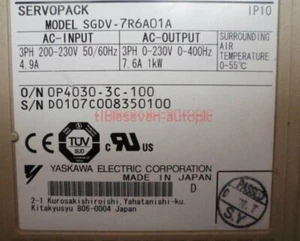 one Used YASKAWA SGDV-7R6A01A Servo Drives Tested - Picture 1 of 1