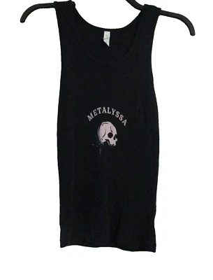 Skull Metalyssn Women's  Size Large Sleeveless  Tank Top Black Brand Bella - Image 1 of 4
