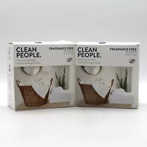 Lot of 2 CLEAN PEOPLE Fragrance Free Laundry Detergent Strips 96 Loads - Picture 1 of 4