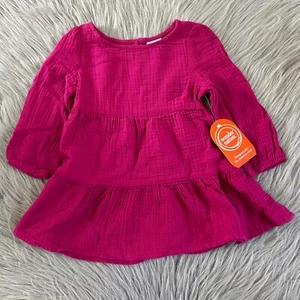 Vestido tejido rosa Wonder Nation bebé niña talla 12 meses NUEVO - Imagen 1 de 6