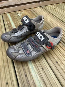 Sidi Eagle MTB Shoes 43 Size 9 Silver Great Condition - Picture 1 of 9