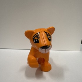 Duplo Lego 6136 Zoo Orange Tiger  540J0  Part Animal Figure C26