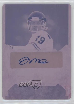 2022 Leaf ITG Used Sports Printing Plate Magenta 1/1 Joe Montana Auto HOF 13c1 - Image 1 of 3