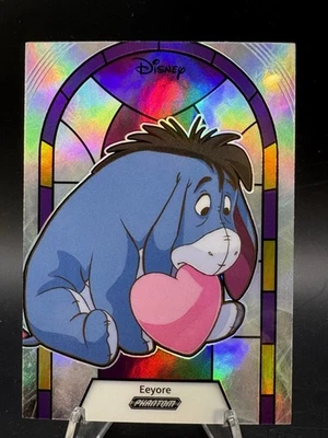 2025 Phantom Chrome Refractor Disney EEYORE  SP Purple Stained Glass 39/115 - Image 1 of 2