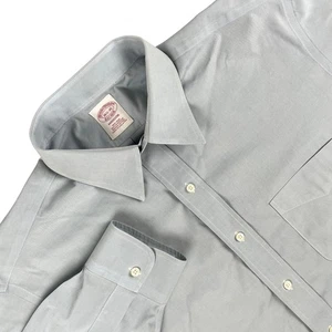 Brooks Brothers Shirt Mens 16.5 Blue Madison Fit Long Sleeve Button Up Non Iron - Picture 1 of 11
