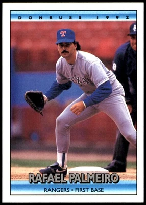 Rafael Palmeiro 1992 Donruss #46 Rangers MLB READ FREE SHIPPING AutographDen - Image 1 of 2
