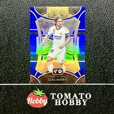 PANINI SELECT LA LIGA 2023-24 LUKA MODRIC BLUE REFRACTOR MEZZANINE REAL MADRID - Image 1 of 2