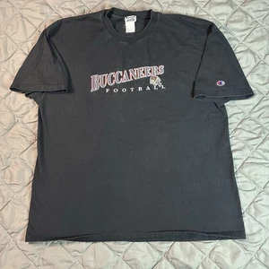 VINTAGE Champion Tampa Bay Buccaneers Shirt Mens 2XL Black Football NFL y2k - Picture 1 of 8