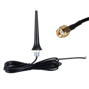 850-2170MHz 2.5DBi 3G/GSM/UMTS Antenna RP SMA screw(Hole/Roof) mount RG174 3M - Bild 1 von 4