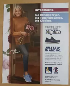 Martha Stewart Skechers manos libres Slip-ins "Just Step In And Go" 2023 anuncio impreso - Imagen 1 de 1