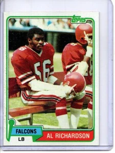 1981 TOPPS #292 AL RICHARDSON ATLANTA FALCONS - Picture 1 of 2
