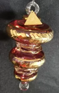 Timeless Treasures Vetro Egiziano con Oro 12 Krati, Dipartimento 56 Ornamento 5” - Foto 1 di 5