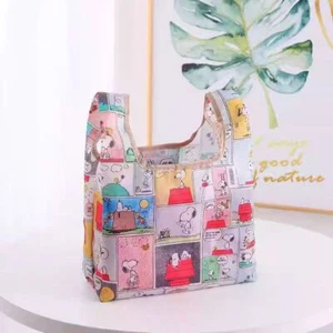 Bolso plegable reutilizable propio para niños pequeños Snoopy/Totoro/Kitty Shopper bolso impermeable - Imagen 1 de 15