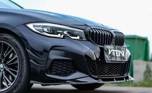 Gloss Black Front Bumper Lip Body Kit FOR BMW Series 3 G20 G28 2020-22 VTEN - Picture 1 of 2