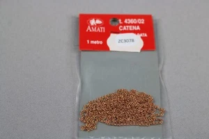 ZC3078 Amati 4360/02 Schiffsstück Miniatur Kette Messing F Brass Chain - Bild 1 von 2