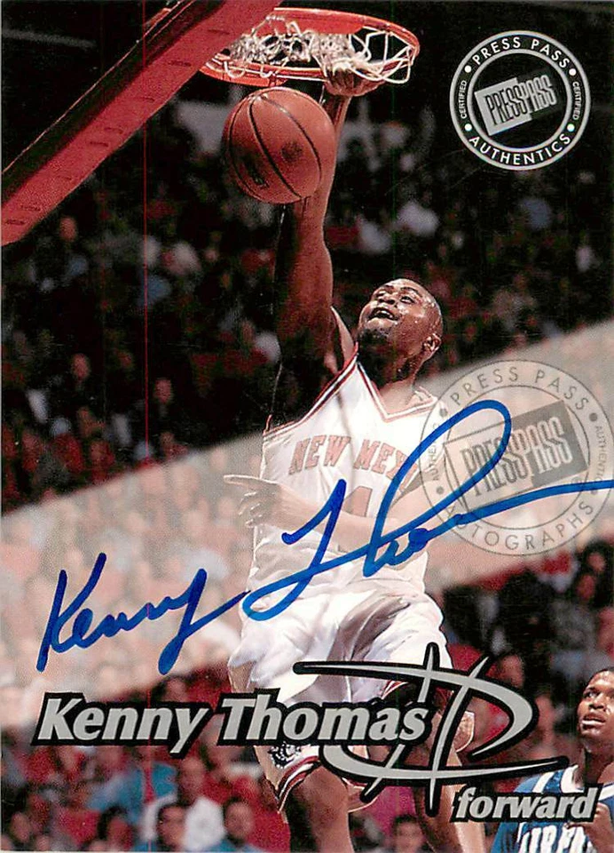 KENNY THOMAS 1999 Press Pass ROOKIE AUTO RC Novo México  - Imagem 1 de 2