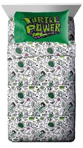 Nickelodeon Teenage Mutant Ninja Turtles Kids 4-Piece Full Sheet Set Microfiber - Picture 1 of 5