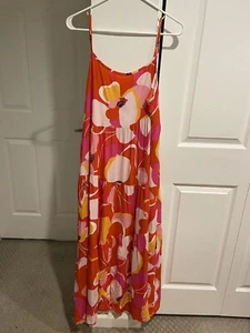 ANRABESS Floral Maxi Long Dress Sleeveless Size M Beach Vacation Hawaiian - Picture 1 of 7