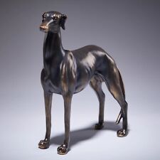22cm Windhund Figur Haustiere Greyhound Galgo Skulptur Harz Whippet Statue Deko