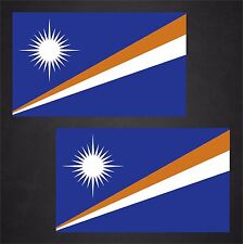 2 Marshall Islands Flag Decals Stickers