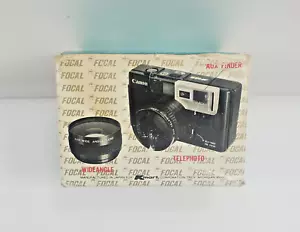 Vintage Focal Auxiliary Lens Set Telephoto Wide Angle Lens Canon Sure Shot - Picture 1 of 5