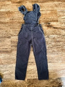 ZARA black Velour/velvet overalls/jumpsuit/ Dungarees size 4/5 - Picture 1 of 3
