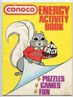 Conoco Energy Activity Book Puzzles Games Fun 1975 Spencer the Squirrel Cover 