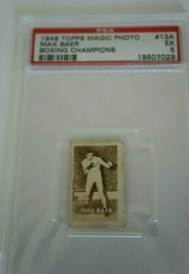 1948 Topps Magic Photo MAX BAER Boxing Champions Graded PSA 5 EX PSA Low Pop - Image 1 of 3