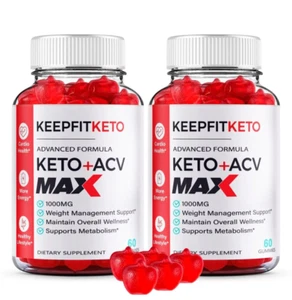 (2 Pack) Keep Fit Keto MAX ACV Gummies, KeepFit Weight Loss and Energy Support - Picture 1 of 2