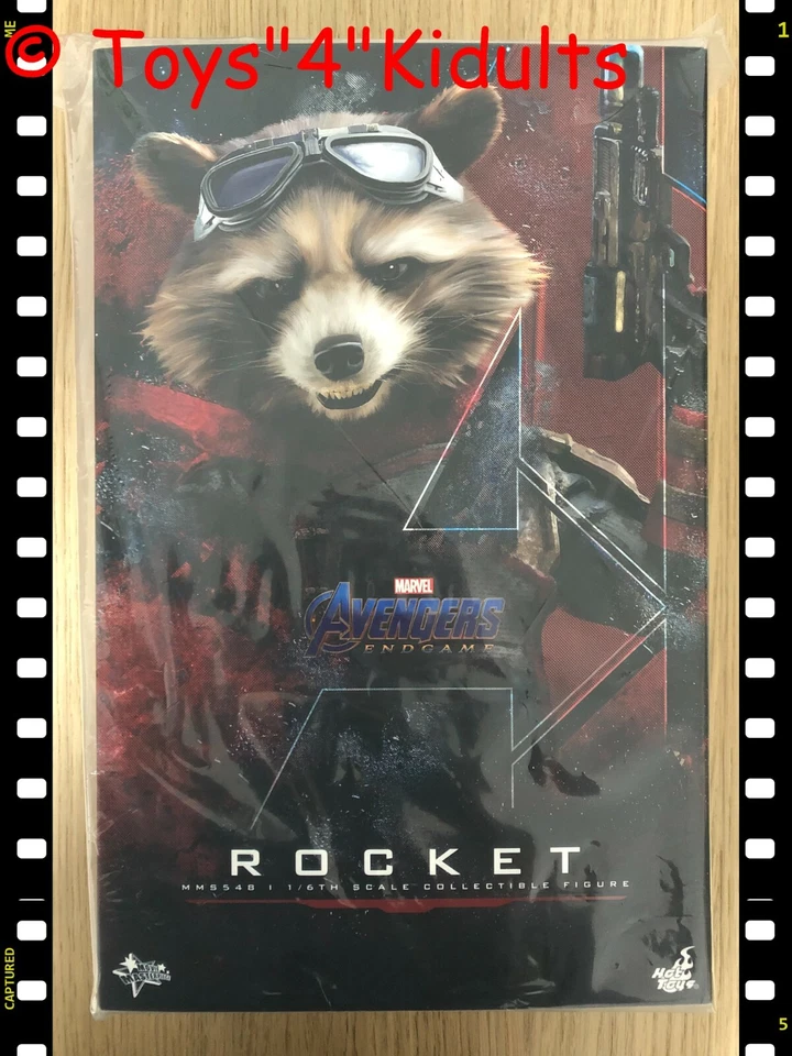 Figura de acción Hot Toys MMS 548 Avengers Endgame Rocket 1/6 NUEVO Foto 1 de 1