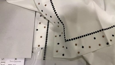 Yves Delorme France NWT (1) Full Duvet Cover Frivole 100% Cotton Embroidery LAST - Image 1 of 4