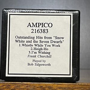 "OUTSTANDING HITS FROM SNOW WHITE & THE SEVEN  DWARFS"  - Ampico-Tonneson recut