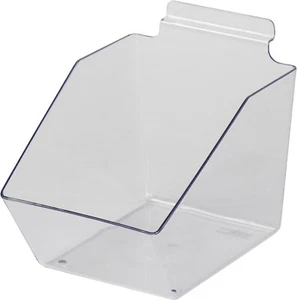"6 contenedores de descarga de listones acrílico transparente 7 1/2"" L X 6"" W X 5 1/2"" exhibición de plástico al por menor" - Imagen 1 de 10