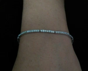 Pulsera Holsted Jewelers circonita cúbica 7 1/2 pulgadas - Imagen 1 de 3