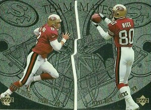 1997 Upper Deck Team Mates Steve Young/Jerry Rice (2 Card Set) 49ers!
