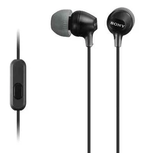 Sony MDREX14AP In-Ear Earbud Headphones with Mic (Black) - Picture 1 of 3